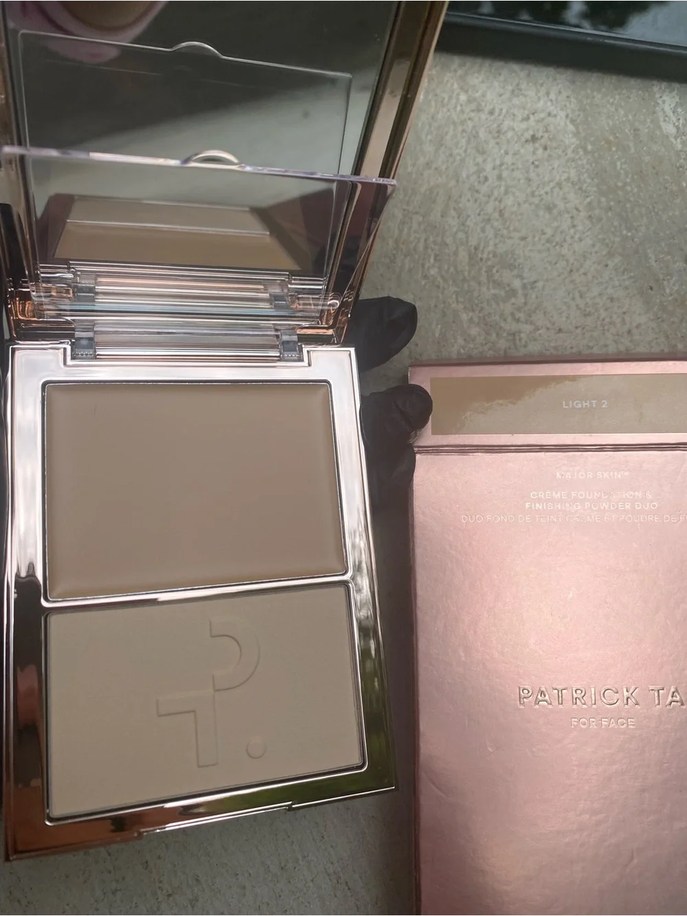 Patrick Ta Cream Foundation & Finishing Powder Duo - Light/Neutral Beige